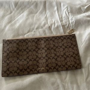 Coach make up zip bag